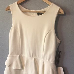 NWT white Lulu’s dress L